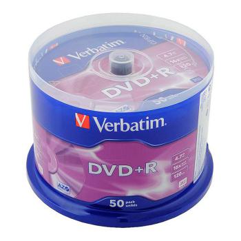 Купить DVD+R Verbatim 4.7Gb 16x, 50 шт., Cake Box (43550) записываемый диск в Москве