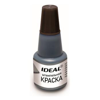 Купить Штемпельная краска IDEAL 7711, черная, 24 мл., на водной основе в Москве