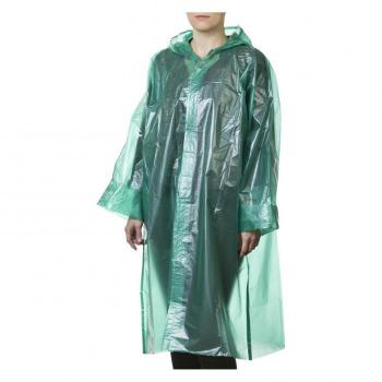 Купить Плащ-дождевик STAYER 11610, полиэтиленовый, зеленый цвет, универсальный размер S-XL в Москве