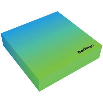 Купить Блок для записи декоративный на склейке Berlingo "Radiance" 8,5*8,5*2, голубой/зеленый, 200л. в Москве