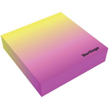 Купить Блок для записи декоративный на склейке Berlingo 'Radiance' 8,5*8,5*2, розовый/желтый, 200л. в Москве