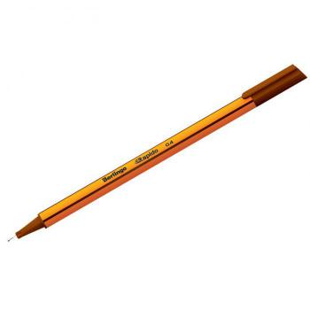 Купить Ручка капиллярная Berlingo "Rapido" коричневая, 0,4мм, трехгранная в Москве