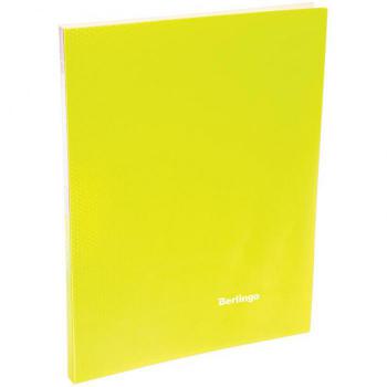 Купить Папка c зажимом Berlingo "Neon", 17мм, 700мкм, неоновая желтая в Москве