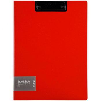 Купить Папка-планшет с зажимом Berlingo "Steel&Style" A4, пластик (полифом), красная в Москве