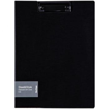 Купить Папка-планшет с зажимом Berlingo "Steel&Style" A4, пластик (полифом), черная в Москве