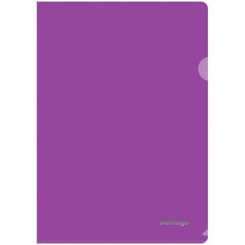 Купить Папка-уголок Berlingo, А4, 180мкм, прозрачная фиолетовая в Москве
