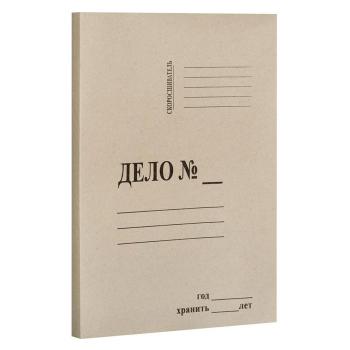 Купить Папка-скоросшиватель "ДЕЛО", 190-210 г/м, белая, немелованный картон, Economy, 100шт/уп. в Москве