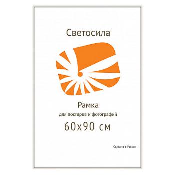 Купить Рамка для постера 60х90 алюминий/белый 9 мм Нельсон ПН-02 в Москве