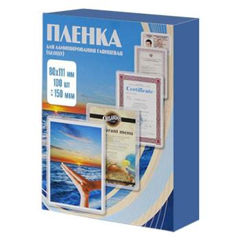 Купить Пленка для ламинирования 80*111 (А7) (150 мик) 100 шт./уп. Office Kit PLP11210-1 в Москве