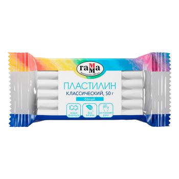 Купить Пластилин Гамма "Классический", белый, 50г в Москве