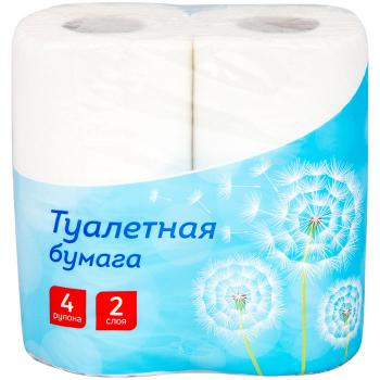 Купить Туалетная бумага OfficeClean 2-слойная, 4шт., 16,2м/рул, тиснение, белая. в Москве