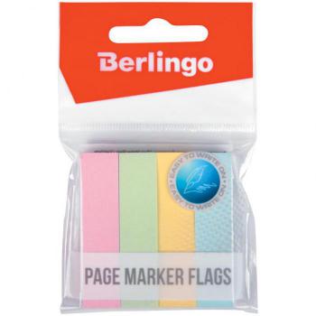 Купить Флажки-закладки Berlingo 12*50мм, 100л*4 пастельных цвета, европодвес в Москве