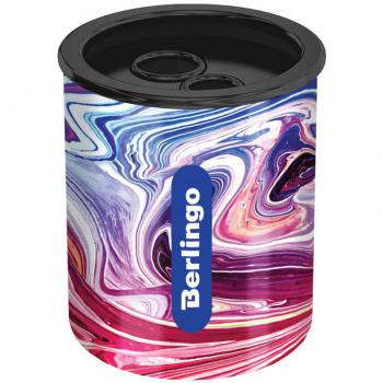 Купить Точилка металлическая Berlingo "Liquid Wave", 2 отверстия, с контейнером в Москве