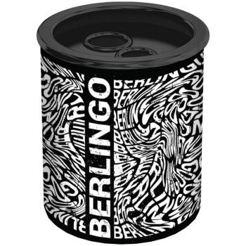 Купить Точилка металлическая Berlingo "Monochrome", 2 отверстия, с контейнером в Москве