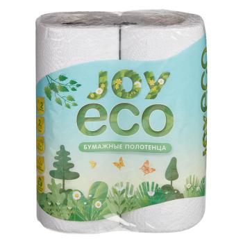 Купить Полотенца бумажные в рулонах Joy eco 2-слойные 12м 50лист. белый (упак.:2рул) в Москве