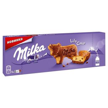 Купить Бисквит Milka Lilla Cake с  кусочками шоколада ( 5 шт) 140г/16 в Москве