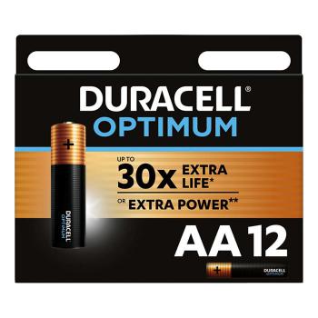 Купить Батарейка Duracell LR6 AA 12 BL Optimum алкалиновая в Москве