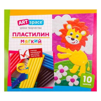 Купить Пластилин 10 цв., 100гр., ArtSpace, со стеком, картон упак. в Москве