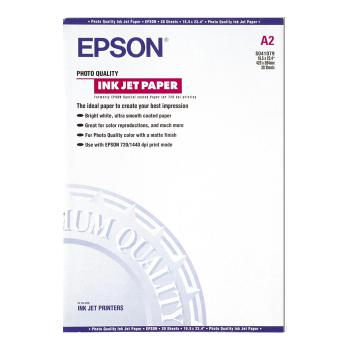 Купить Фотобумага Epson Photo Quality Ink Jet Paper матовая, А2, 30 листов, 102 г/м2 в Москве