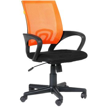 Купить Кресло офисное Chairman 696 TW ( черное сиденье, оранжевая спинка) в Москве