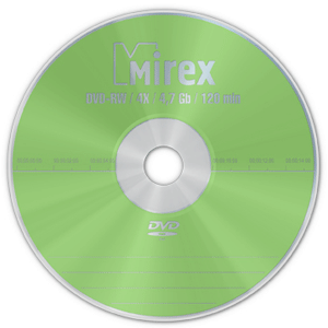 Купить DVD-RW Mirex 4,7 Гб 4X Cake box 10шт, перезаписываемый диск. в Москве