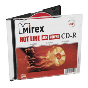 Купить CD-R Mirex 700 Мб 48x, 1 шт., Slim case, (UL120050A8S), записываемый компакт-диск в Москве
