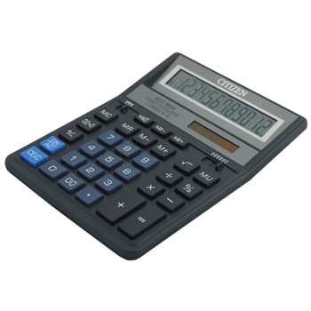 Купить Калькулятор настольный, 12 разрядов, CITIZEN SDC-888, синий. в Москве