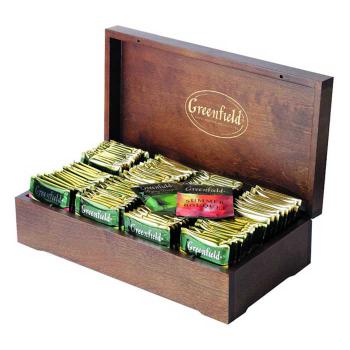Купить Шкатулка деревянная с чаем Greenfield 8ячеек*12 пакетиков в Москве