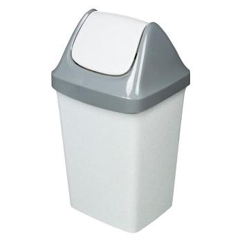 Купить Контейнер д/мусора 50л Свинг пластик серый (40х35х73 см) в Москве