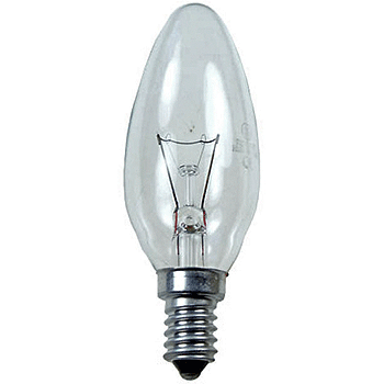 Купить Лампа накаливания ДС 40W 230-240V E14 свеча прозрачная (Калашников Россия) в Москве