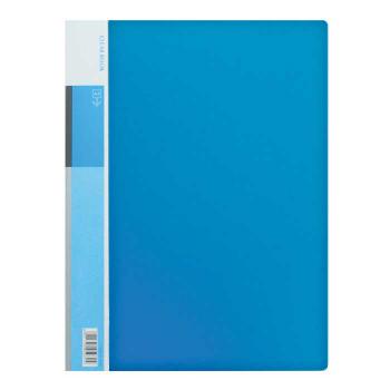 Купить Папка 100 файлов А4, 1,0 мм, синяя в пластиковой коробочке Deli E5037 в Москве