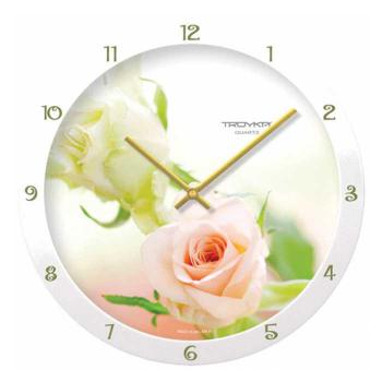 Купить Часы настенные ТРОЙКА (Розы) 11110012 в Москве