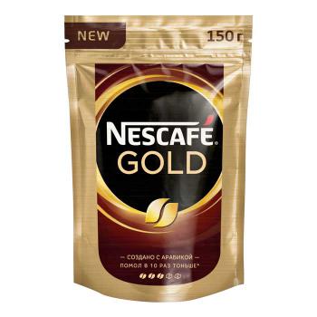 Купить Кофе растворимый NESCAFE GOLD, 150 гр, пакет/12 в Москве