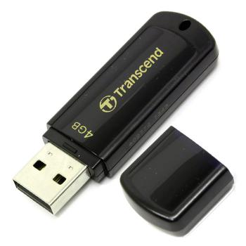 Купить Флеш драйв 4G Transcend USB 2.0 JetFlash 350 (TS4GJF350) Черный в Москве