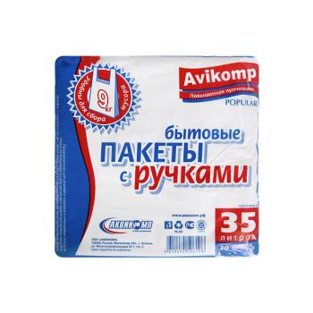 Купить Мешки д/мусора 35л белые с ручками 30шт Авикомп Popular(6108) *50 в Москве