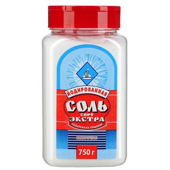 Купить Соль йодированная пл.банка 750гр /10 в Москве