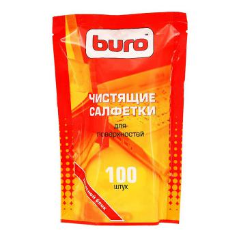 Купить Салфетки чистящие BURO BU-Zsurface, запасной блок, для поверхностей, 100 шт ( к арт. 98458) в Москве